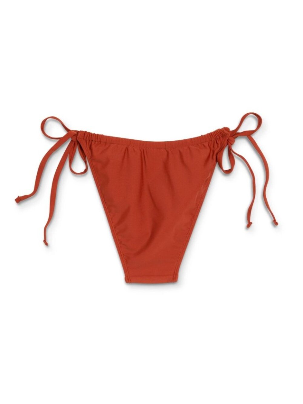 Xhilaration Dark Brown Side Tie Cheeky Scoop Bikini Swim Bottom - Juniors' Large - Picture 6 of 9